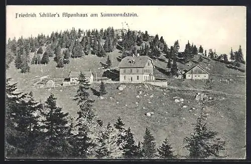 AK Friedrich Schüler`s Alpenhaus am Sonnwendstein