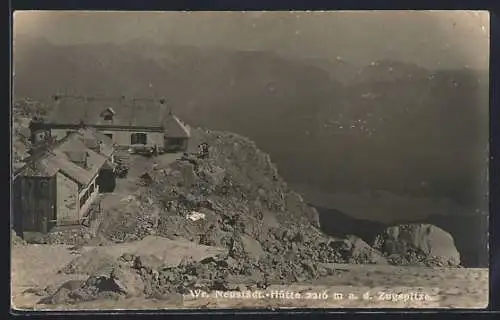 AK Wr. Neustadt-Hütte a. d. Zugspitze