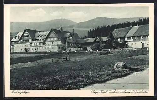 AK Berg Hotel Teichmannbaude i. Riesengebirge