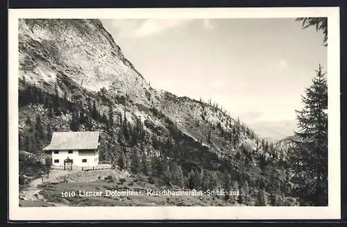 AK Schutzhaus auf der Kerschbaumeralm i. d. Lienzer Dolomiten