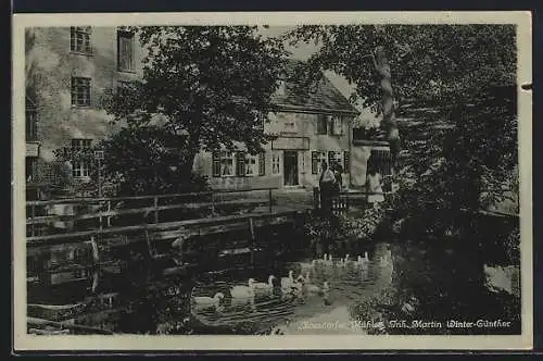 AK Rossdorf / Genthin, Ausflugslokal Rossdorfer Mühle