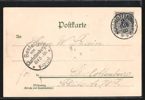 AK Berlin, Reichstags-Gebäude und Siegessäule, Wappen
