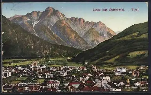 AK Lienz /Tirol, Teilansicht mit Spitzkofel