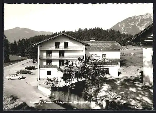 AK Ehenbichl b. Reutte, Gasthof Pension Maximilian, Bes. Max und Edwin Koch