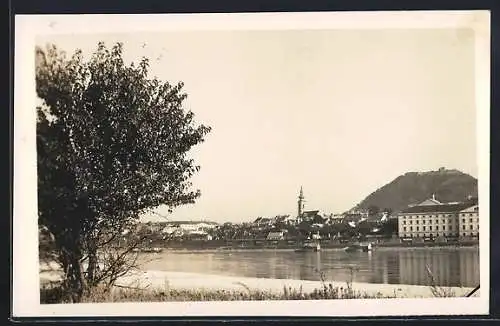 AK Hainburg an der Donau, Teilansicht mit Donaupartie