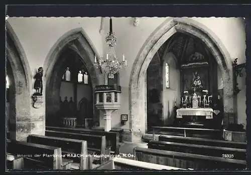 AK Raach am Hochgebirge, Inneres der Pfarrkirche