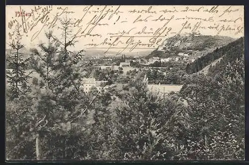AK Pitten, Ortsansicht aus der Ferne