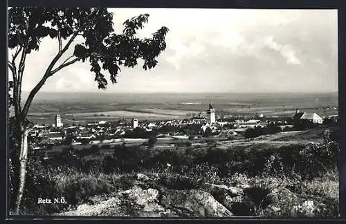 AK Retz /N.-Ö., Blick auf Ort und Umgebung