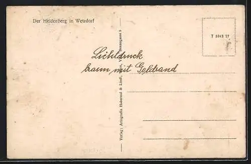 AK Wetzdorf, Heldenberg, Habsburger Allee, Radetzky-Mausoleum, Heldenplatz
