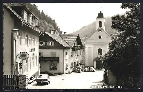 AK Trattenbach /N. Ö., Gasthof Angerer an der Kirche