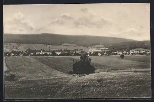 AK Laab am Walde, Ortsansicht aus der Ferne