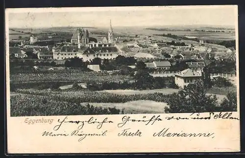 AK Eggenburg, Totalansicht übers Feld