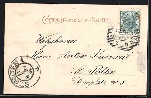 AK Eggenburg, Totalansicht übers Feld