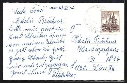 AK Schwarzenbach a. d. Pielach, Ortsansicht im Bergidyll