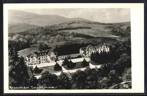 AK Rekawinkel, Das Sanatorium vom Flugzeug aus gesehen