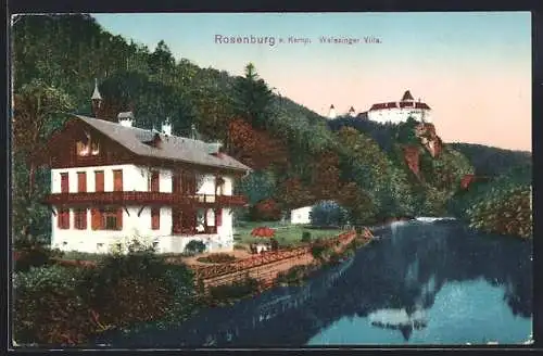 AK Rosenburg a. Kamp, Weinzinger Villa und Schloss