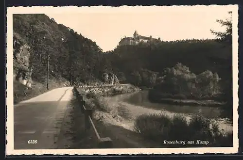 AK Rosenburg am Kamp, Das Schloss vom Fluss aus