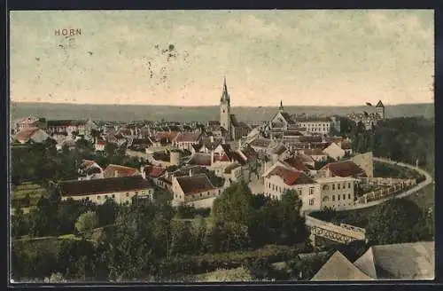 AK Horn, Totalansicht mit Kirche