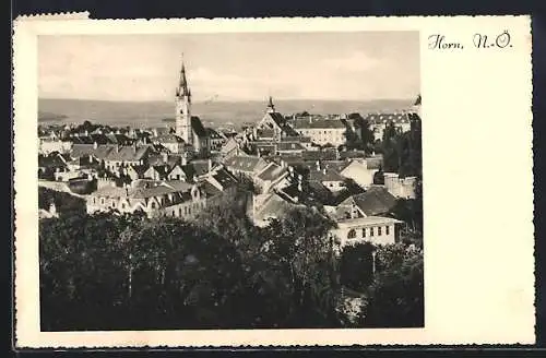 AK Horn /N.-Ö., Ortsansicht vom Berg aus