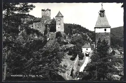 AK Hardegg a. d. Thaya, Blick auf die Burg