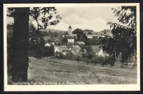 AK Puch bei Waidhofen, Ortsansicht von der Wiese aus