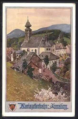 AK Deutscher Schulverein Nr. 715: Annaberg, Mariazellerbahn, Panorama