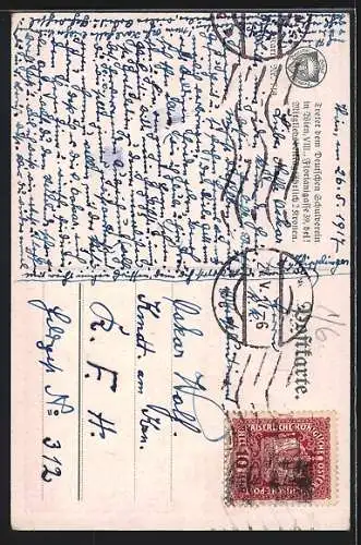 AK Mariazell, Gesamtansicht mit Erlaufsee, Deutscher Schulverein