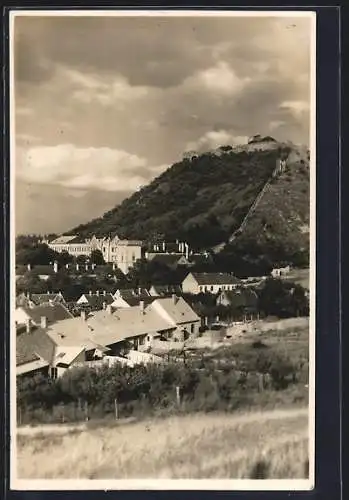 AK Hainburg an der Donau, Ortsansicht mit Schlossberg