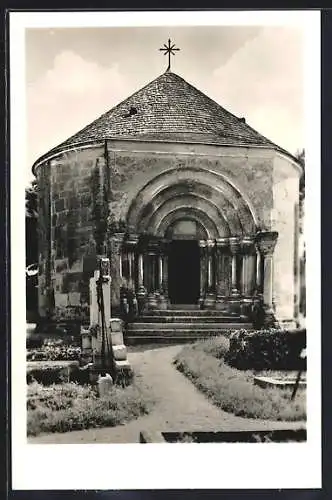 AK Bad Deutsch-Altenburg, Kirche im 13. Jahrhundert