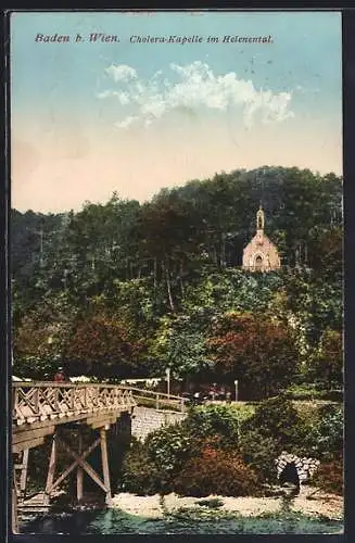 AK Baden b. Wien, Cholera-Kapelle im Helenental