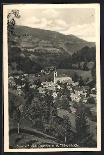 AK Opponitz a. d. Ybbs, Ortsansicht aus der Vogelschau