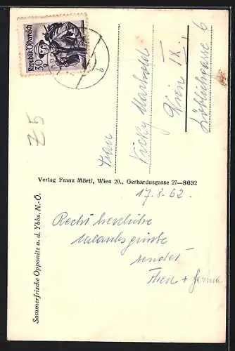 AK Opponitz a. d. Ybbs, Ortsansicht aus der Vogelschau