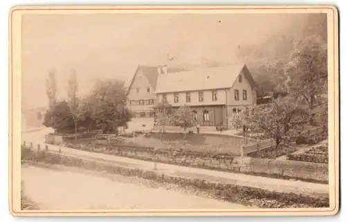 Fotografie E. Blumenthal, Wildbad, Ansicht Höfen an der Enz, Hotel Ochsen