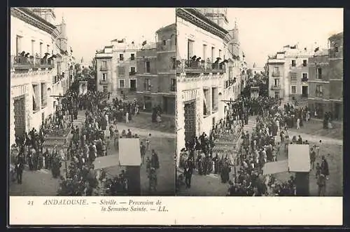 Stereo-AK Sévilla, Procession de la Semaine Sainte