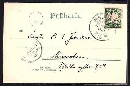 AK Ulm / Donau, Teilansicht mit Münster