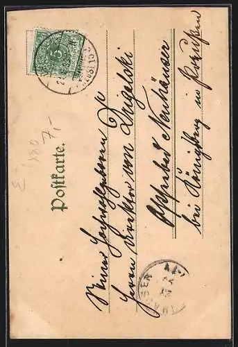 AK Loschwitz-Weisser Hirsch, Hotel Luisenhof mit Drahtseilbahn