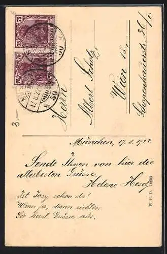 AK München, Geschäftshaus der Münchener Neuesten Nachrichten, Sendlinger Strasse 8