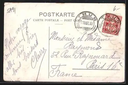 AK Scherzligen, Segelboot auf dem Thunersee