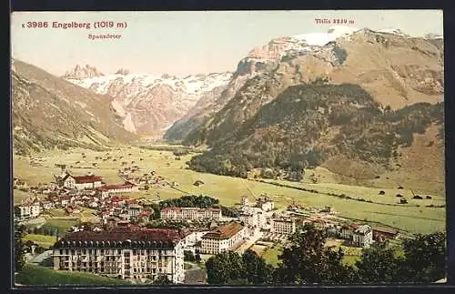 AK Engelberg, Ortsansicht mit Spannörter und Titlis