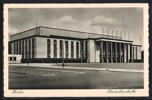 AK Berlin-Charlottenburg, Blick auf die Deutschlandhalle