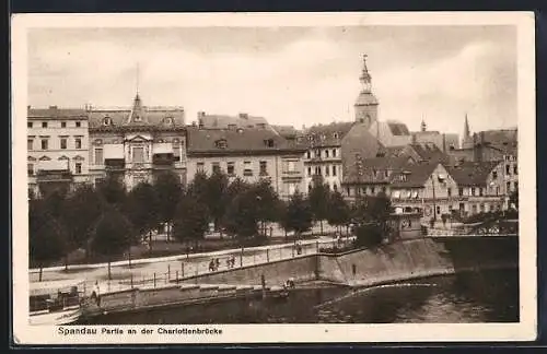 AK Berlin-Spandau, Partie an der Charlottenbrücke