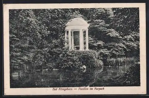 AK Bad Königsborn, Pavillon im Kurpark