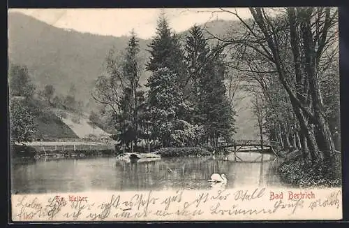 AK Bad Bertrich, Partie am Weiher
