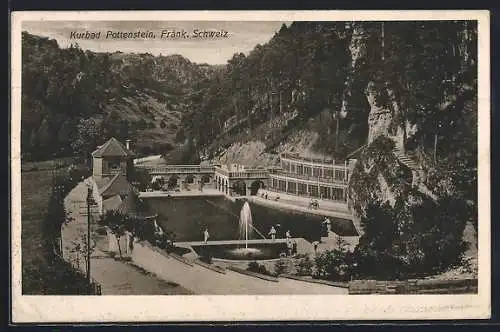 AK Pottenstein /Fränk. Schweiz, Blick auf das Kurbad