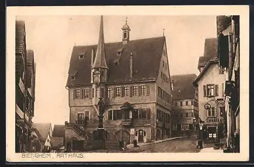 AK Bietigheim / Württ., Rathaus, Aussenansicht