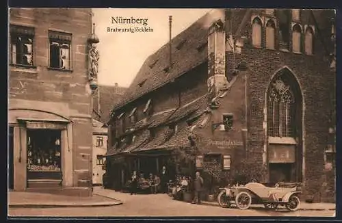 AK Nürnberg, Gasthaus Bratwurstglöcklein