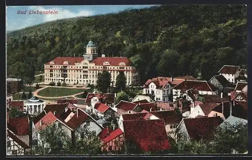 AK Bad Liebenstein, Teilansicht mit Schloss