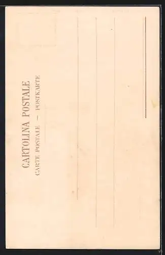 Künstler-AK Capri, Blick von Napoli auf die Insel