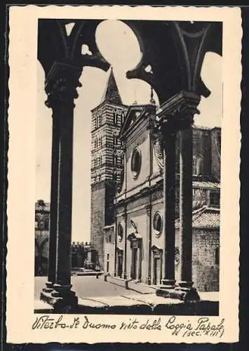 AK Viterbo, Il Duomo visto della Loggia Papale