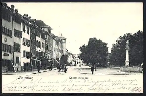 AK Winterthur, Partie in der Kasernenstrasse